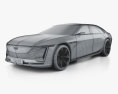 Cadillac Celestiq 2024 3D模型 wire render