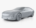 Cadillac Celestiq 2024 3d model clay render
