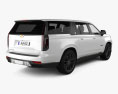 Cadillac Escalade ESV V 2024 3D模型 后视图