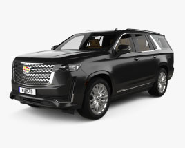 Cadillac Escalade Luxury with HQ interior 2021 3D模型