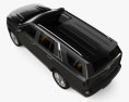 Cadillac Escalade Luxury with HQ interior 2024 Modello 3D vista dall'alto