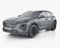 Cadillac GT4 2024 3D-Modell wire render