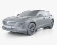 Cadillac GT4 2024 3D-Modell clay render