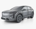 Cadillac Optiq 2024 3D-Modell wire render