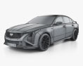 Cadillac CT5-V Blackwing 2025 Modello 3D wire render