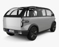 Canoo Lifestyle Vehicle Premium 2024 3D 모델  back view