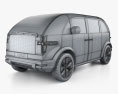 Canoo Lifestyle Vehicle Premium 2024 3D-Modell wire render