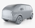 Canoo Lifestyle Vehicle Premium 2024 3D 모델  clay render