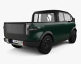 Canoo Pickup 2024 3D-Modell Rückansicht