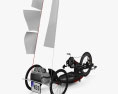 REVOX Carbonbike handcycle 2024 3D-Modell Rückansicht