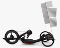 REVOX Carbonbike handcycle 2024 3D-Modell Seitenansicht