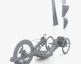 REVOX Carbonbike handcycle 2024 3D-Modell clay render
