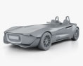 Caterham AeroSeven 2014 3d model clay render