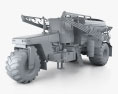 Challenger TerraGator 9300 2014 3D-Modell clay render
