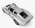 Chaparral 2D Race Car 1966 3d model top view