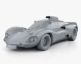 Chaparral 2D レースカー HQインテリアと 1966 3Dモデル clay render