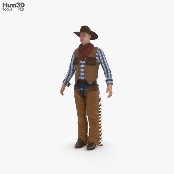 牛仔 3D模型