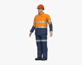 Workman Mining Safety 3D model
