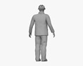 Рабочий в защитной одежде 3D модель