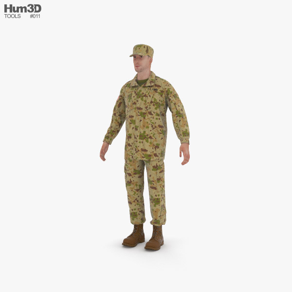Soldat 3D-Modell