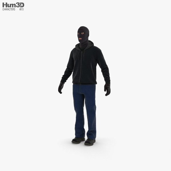 Einbrecher 3D-Modell