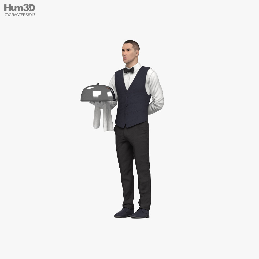 Waiter 3D model