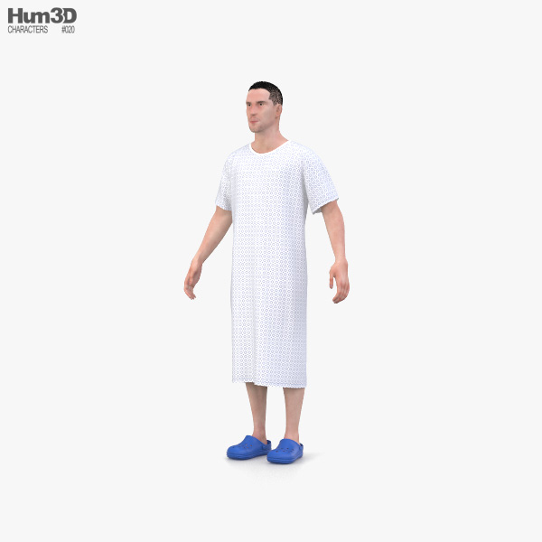 Krankenhaus Patient 3D-Modell