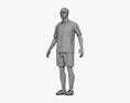 Футболіст 3D модель