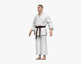 Karate Uniform 3D model
