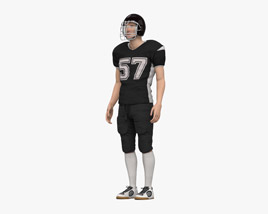 American Football Player 3D model