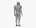 アメリカンフットボール選手 3Dモデル