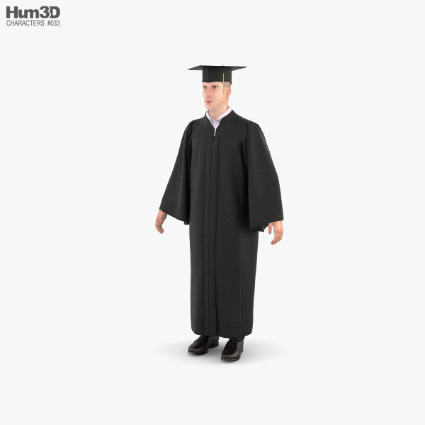 Graduate Student 3D model