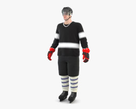 Hockey Player 3D model