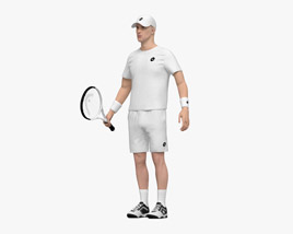 Теннисист 3D модель