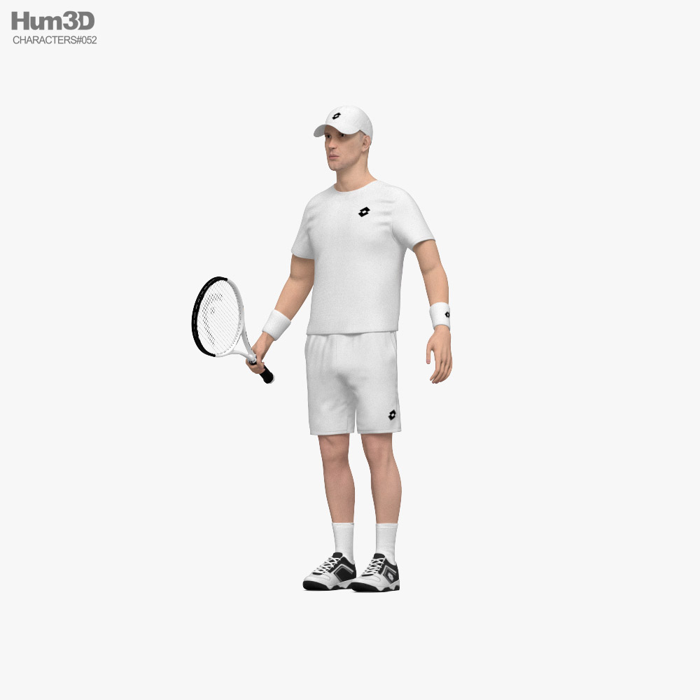 Тенісист 3D модель