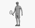 Tennisspieler 3D-Modell