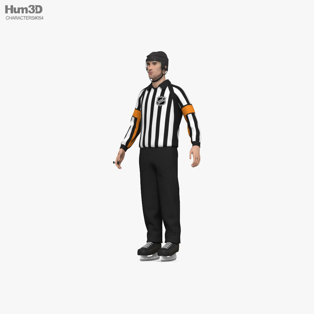 Hockey-Schiedsrichter 3D-Modell