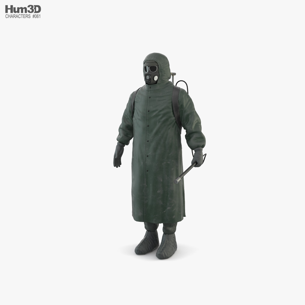 Hazmat Suit Chernobyl Liquidator 3D model
