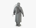 Защитный костюм ликвидатора Чернобыльской катастрофы 3D модель