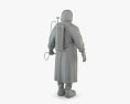 切尔诺贝利事故清理者的防护服 3D模型