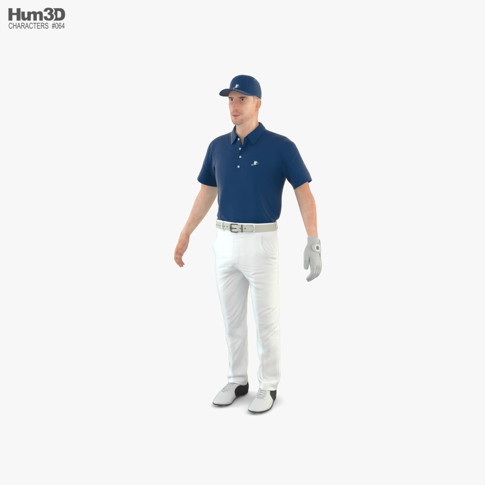 Golf Player 3D model
