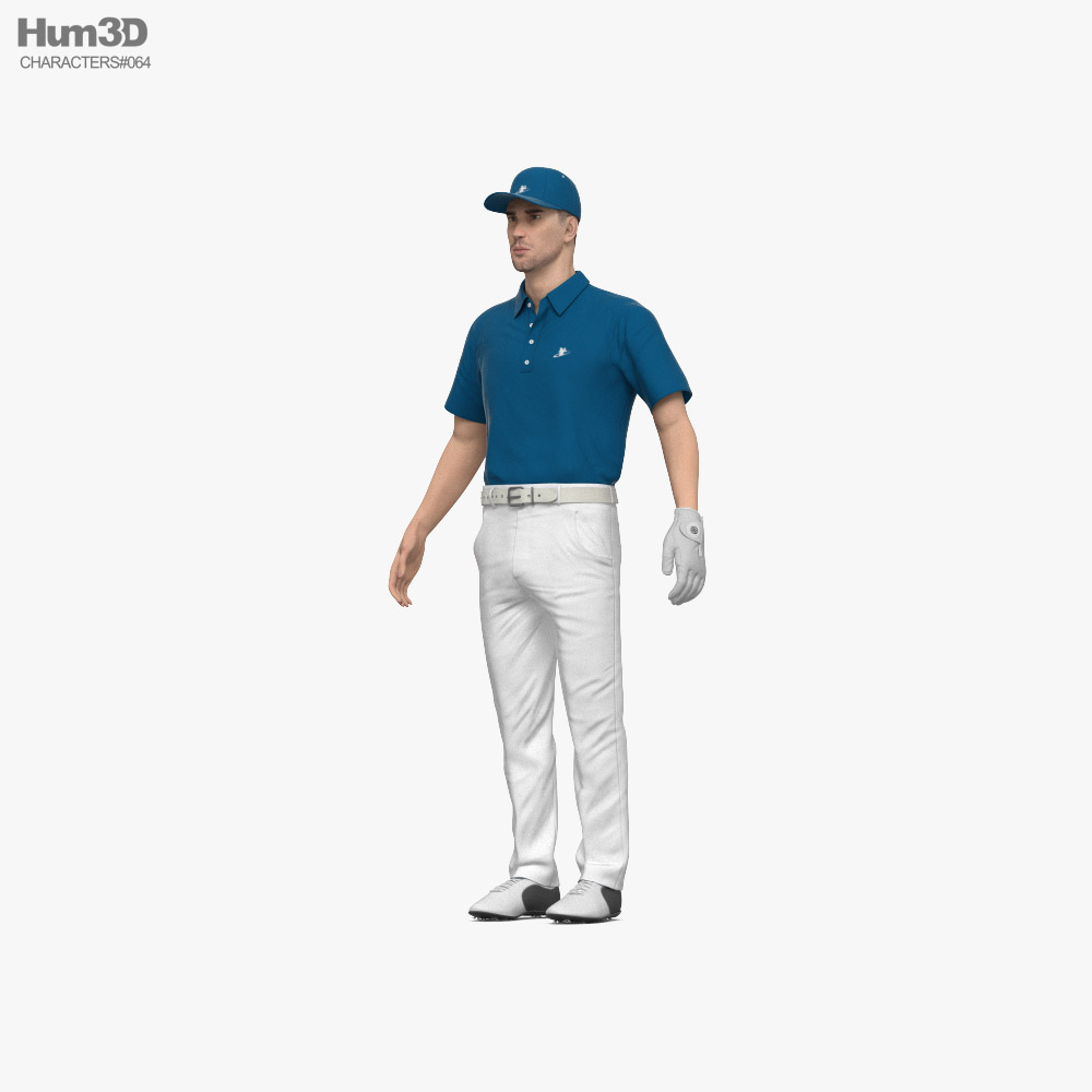 ゴルフプレーヤー 3Dモデル