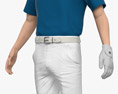 골프 선수 3D 모델 