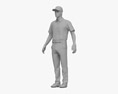 골프 선수 3D 모델 