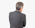Man in a Business Suit Talking 3d model