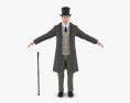 维多利亚时代的男人 3D模型