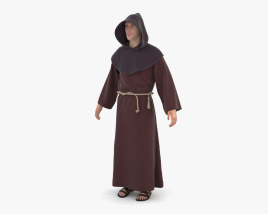 Католический монах 3D модель