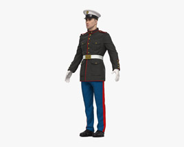 US Marine Corps Soldier 3D model