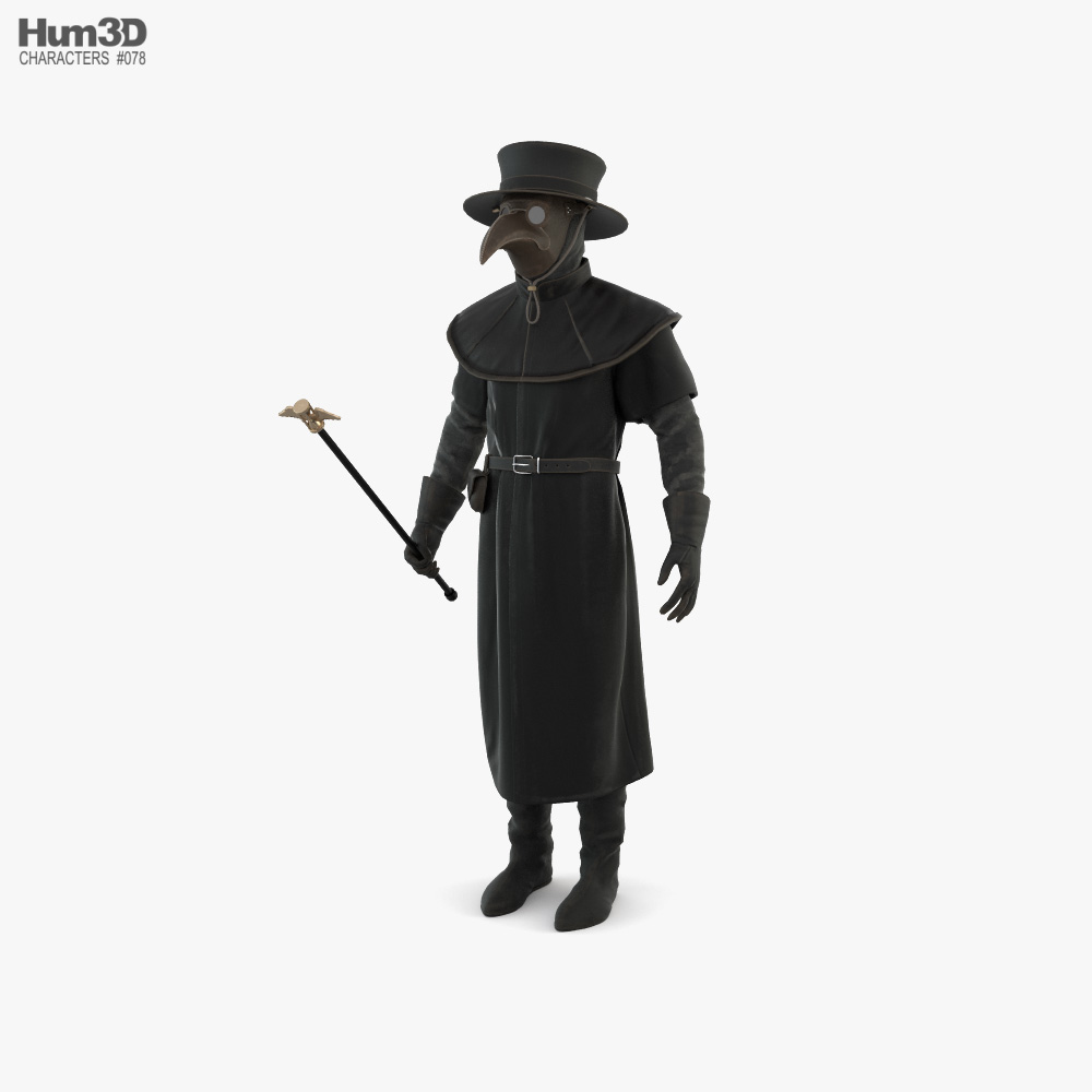 Plague Doctor 3D model