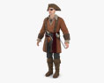 海賊キャプテン 3Dモデル